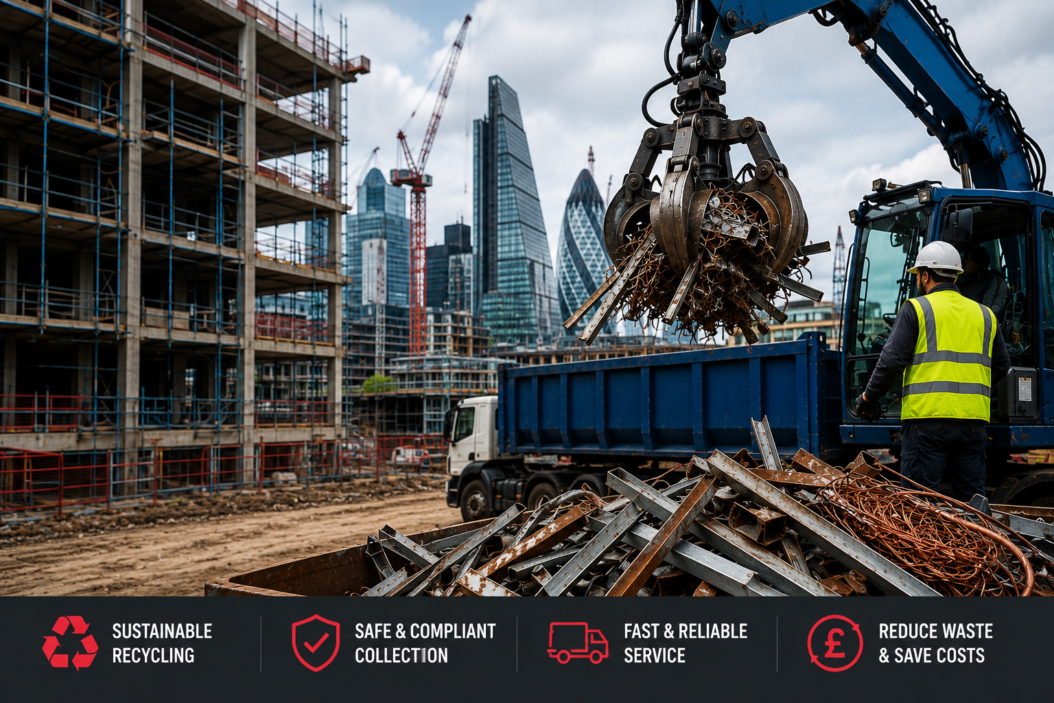 How Scrap Metal Collection Works on Commercial Construction Sites in London