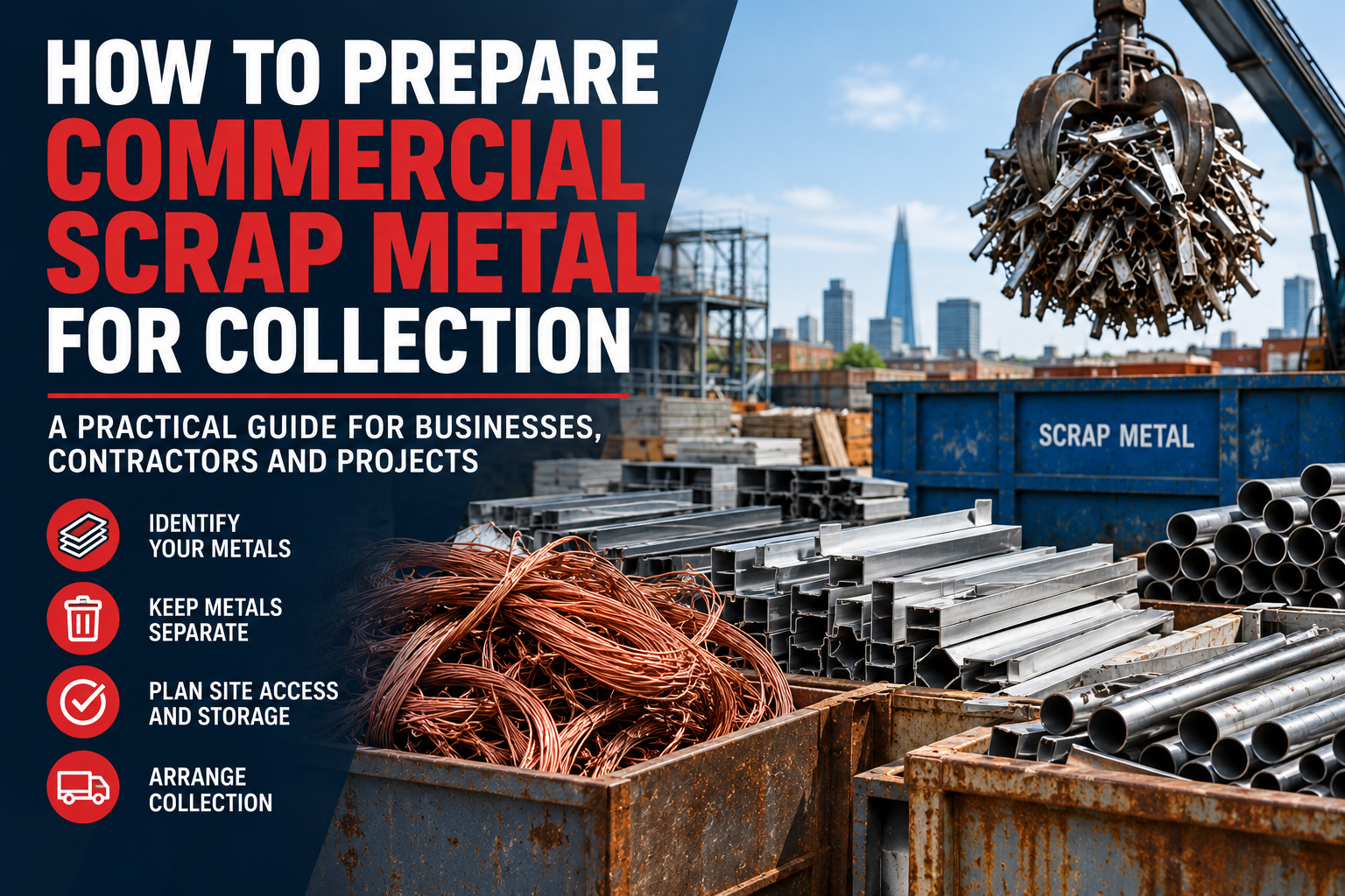 How to Prepare Commercial Scrap Metal for Collection
